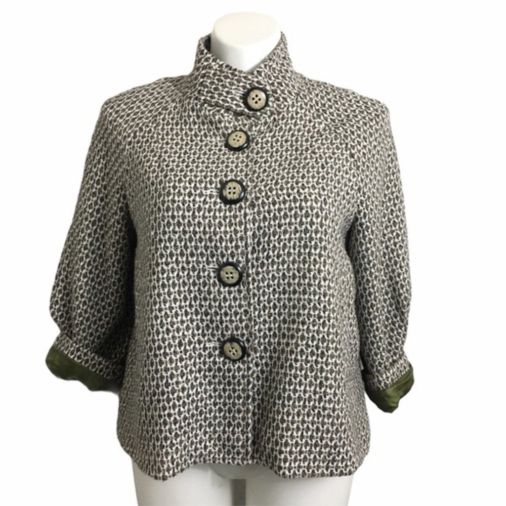 Maestro Textured Button Front Jacket. Size Large - image 1